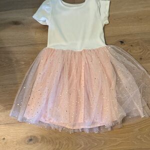 Pink and White Kids Dress